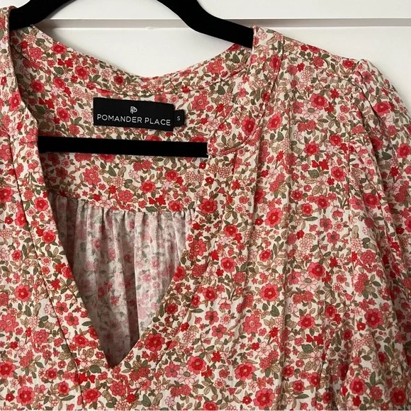 Tuckernuck Red Floral Long Sleeve Dress - Picture 4 of 6